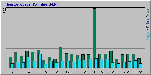 Hourly usage for May 2024